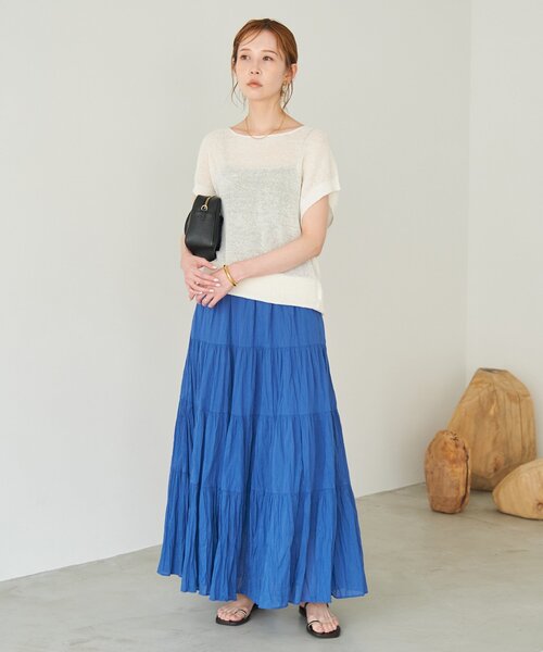 SLOBE IENA（スローブイエナ）の「リネン混フレンチスリーブ
