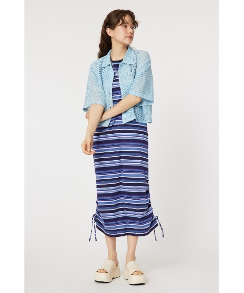 RODEO CROWNS WIDE BOWL（ロデオクラウンズワイドボウル）の「カスタムレースシャツ（シャツ/ブラウス・レディース・ブラック/オフホワイト/サックスブルー・FREE）」の7枚目の写真