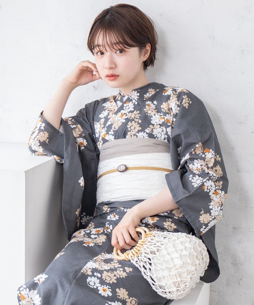 ゆかた館グレース 浴衣4点セット こだわり浴衣5点セット (浴衣/帯/下駄