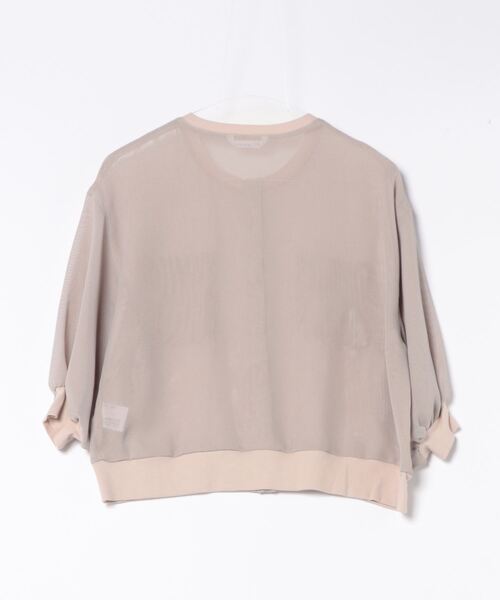 M.deux（エムドゥ）の「〈メッシュジャケットカーデ〉（カーディガン/ボレロ・レディース・グレイッシュベージュ/グリーン・MEDIUM）」の15枚目の写真