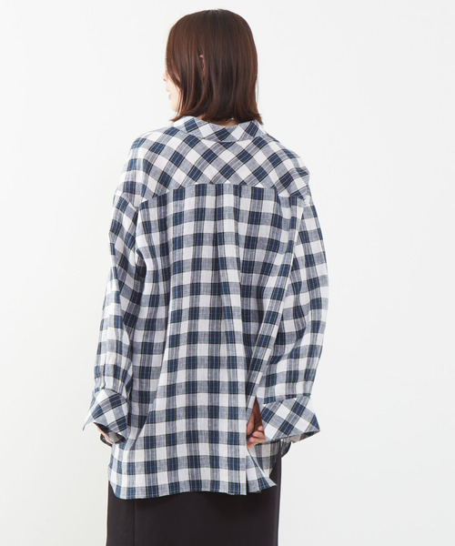 SOFFITTO(ソフィット)の「ビックシルエットシャツ(シャツ/ブラウス・レディース・イエロー系その他/ブルー系その他/チェック・FREE)」の5枚目の写真
