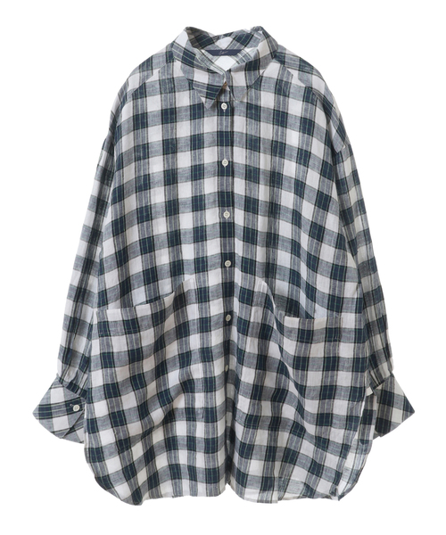 SOFFITTO(ソフィット)の「ビックシルエットシャツ(シャツ/ブラウス・レディース・イエロー系その他/ブルー系その他/チェック・FREE)」の10枚目の写真