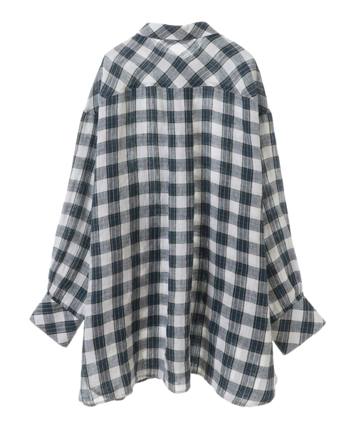 SOFFITTO(ソフィット)の「ビックシルエットシャツ(シャツ/ブラウス・レディース・イエロー系その他/ブルー系その他/チェック・FREE)」の11枚目の写真