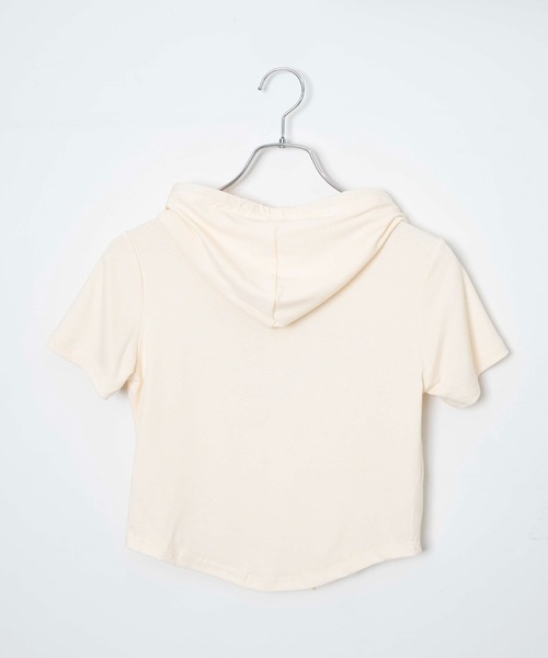 dispark(ディスパーク)の「DISPARK/ロゴショートフード付きTシャツ(Tシャツ/カットソー・レディース・アイボリー/カーキ・FREE)」の16枚目の写真