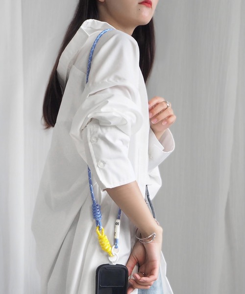 minia（ミニア）の「ロゴパッチのロープネックストラップ（スマホグッズ・レディース・ブラック/スカイブルー/ブルー・FREE）」の14枚目の写真