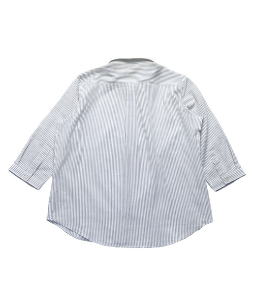 Pitta Re:)（ピッタリ）の「綿100% やわらかガーゼ レギュラー 七分袖カジュアルシャツ（シャツ/ブラウス・レディース・グレー・M/S/L/LL）」の3枚目の写真