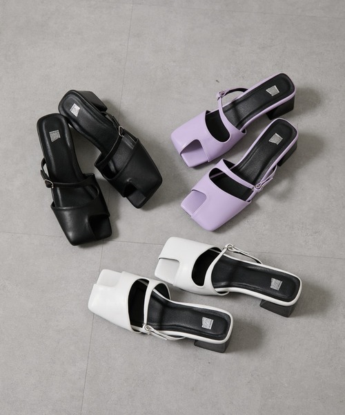 COLONY 2139(コロニートゥーワンスリーナイン)の「サムホールサンダル(サンダル・レディース・ブラック/パープル/ホワイト・MEDIUM/LARGE)」の15枚目の写真