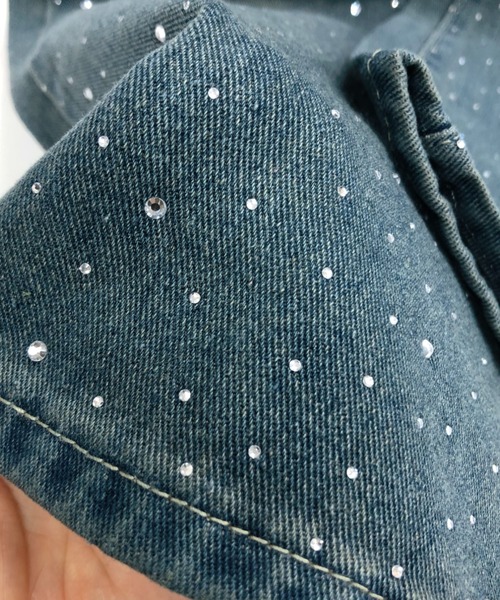 SHEENA（シーナ）の「ラインストーンデニムパンツ（デニムパンツ・レディース・ブルー/ブラック・M/S/L）」の19枚目の写真