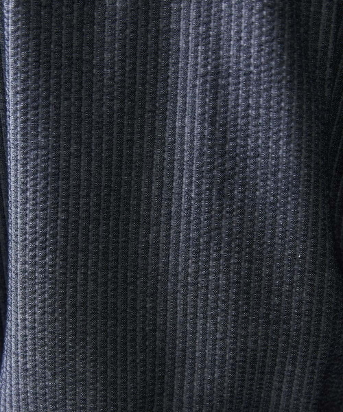 MK MICHEL KLEIN HOMME (エムケーミッシェルクランオム)の「ロングフードコーディガン(カーディガン/ボレロ・メンズ・ダークネイビー/ブルー/ブラック・46/48)」の4枚目の写真