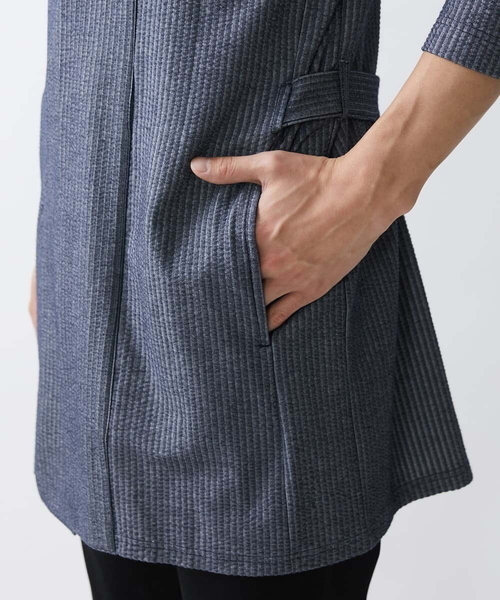 MK MICHEL KLEIN HOMME (エムケーミッシェルクランオム)の「ロングフードコーディガン(カーディガン/ボレロ・メンズ・ダークネイビー/ブルー/ブラック・46/48)」の8枚目の写真