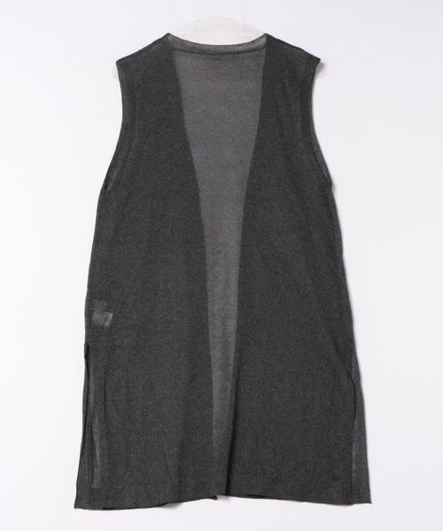 CECIL McBEE(セシルマクビー)の「ノーカラーシアージレ(ベスト・レディース・グレイッシュベージュ/グレー/チャコールグレー/ブラック・MEDIUM)」の5枚目の写真