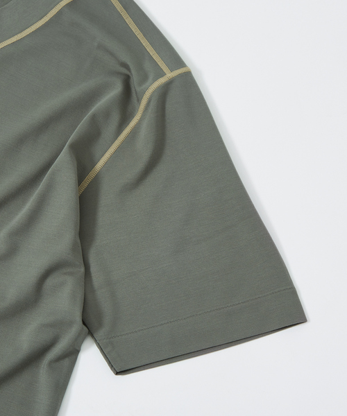 DESIGNWORKS(デザインワークス)の「重ねVネック 半袖Tシャツ(Tシャツ/カットソー・メンズ・グレー・50/46/48)」の4枚目の写真