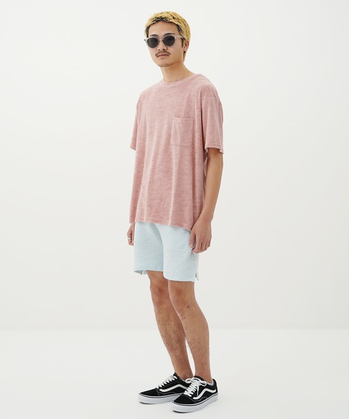 ACQUIESCE(アクイエス)の「スパンシアサッカーショートパンツ(その他パンツ・メンズ・ホワイト×ネイビー/ブラック系その他/ネイビー/ホワイト/ホワイト×グレー/ホワイト×ブルー/ホワイト×ピンク・MEDIUM/X-LARGE/LARGE)」の13枚目の写真