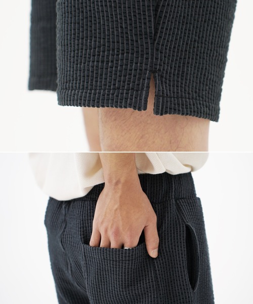 ACQUIESCE(アクイエス)の「スパンシアサッカーショートパンツ(その他パンツ・メンズ・ホワイト×ネイビー/ブラック系その他/ネイビー/ホワイト/ホワイト×グレー/ホワイト×ブルー/ホワイト×ピンク・MEDIUM/X-LARGE/LARGE)」の20枚目の写真