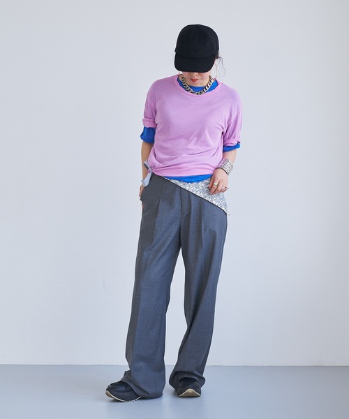 oll(オール)の「twins Tee(Tシャツ/カットソー・レディース・ベージュ系/ブルー系その他・FREE)」の13枚目の写真