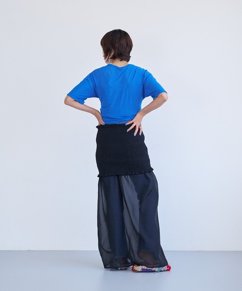 oll(オール)の「twins Tee(Tシャツ/カットソー・レディース・ベージュ系/ブルー系その他・FREE)」の3枚目の写真