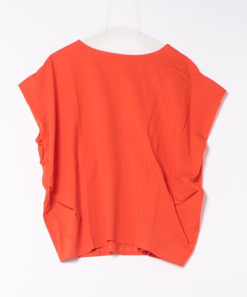 DouDou(ドゥドゥ)の「【WEB限定】 タックショルダープルオーバー(Tシャツ/カットソー・レディース・オレンジ/オフホワイト/ブラック・FREE)」の13枚目の写真