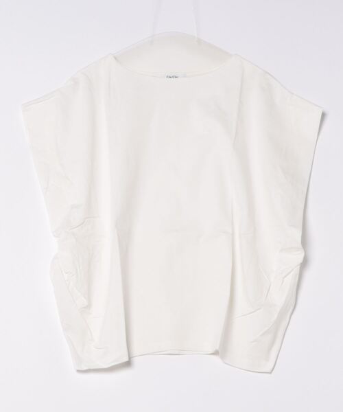 DouDou(ドゥドゥ)の「【WEB限定】 タックショルダープルオーバー(Tシャツ/カットソー・レディース・オレンジ/オフホワイト/ブラック・FREE)」の14枚目の写真