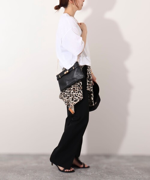 NOLLEY’S（ノーリーズ）の「ヒネリカナグチェーンポシェット（ショルダーバッグ・レディース・ブラック/ゴールド・FREE）」の10枚目の写真