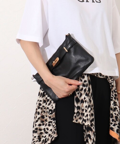 NOLLEY’S（ノーリーズ）の「ヒネリカナグチェーンポシェット（ショルダーバッグ・レディース・ブラック/ゴールド・FREE）」の15枚目の写真