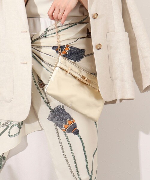 NOLLEY’S（ノーリーズ）の「ヒネリカナグチェーンポシェット（ショルダーバッグ・レディース・ブラック/ゴールド・FREE）」の18枚目の写真