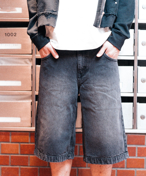 FADE WIDE DENIM SHORTS（デニムパンツ）｜PULP/417EDIFICE