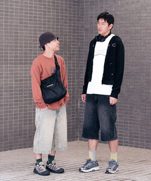PULP/417EDIFICE(パルプフォーワンセブンエディフィス)の「FADE WIDE DENIM SHORTS(デニムパンツ・メンズ・ベージュ/ブラック・30/32)」の20枚目の写真