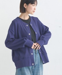 ハニカムストレッチ袖ボリュームカーディガン