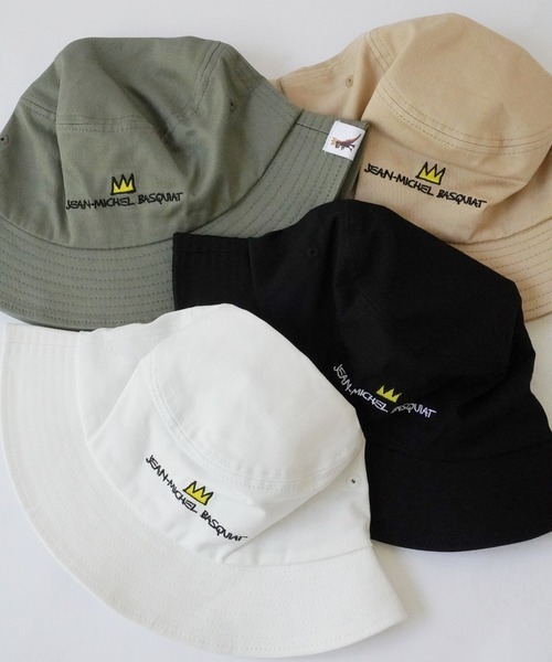 dictionary(ディクショナリー)の「【 JEAN-MICHEL BASQUIAT / ジャン-ミシェル バスキア 】 刺繍 ハット / HAT(ハット・メンズ・ベージュ/アイボリー/ブラック/オリーブ・FREE)」の2枚目の写真