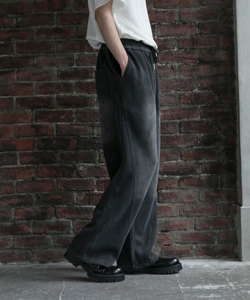 aimoha(アイモハ)の「【aimoha neo】GRADIENT WASHING WIDE SWEAT PANTS(サイズ0.1.2.3)(スウェットパンツ・メンズ・ダークベージュ/ブラック・1/2/0/3)」の6枚目の写真