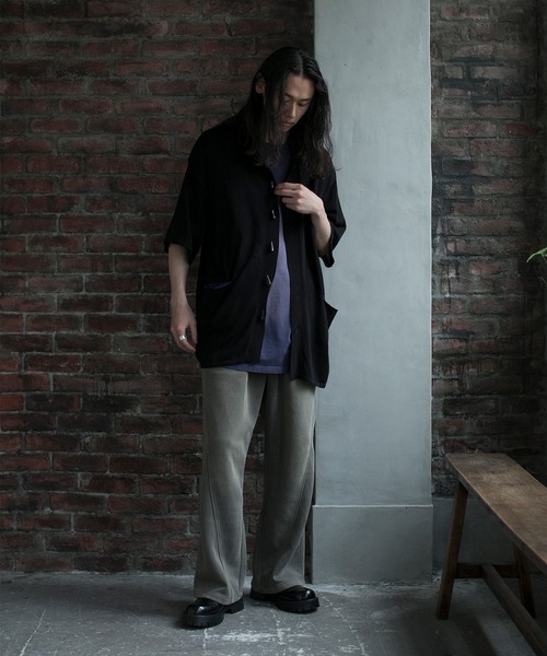aimoha(アイモハ)の「【aimoha neo】GRADIENT WASHING WIDE SWEAT PANTS(サイズ0.1.2.3)(スウェットパンツ・メンズ・ダークベージュ/ブラック・1/2/0/3)」の8枚目の写真