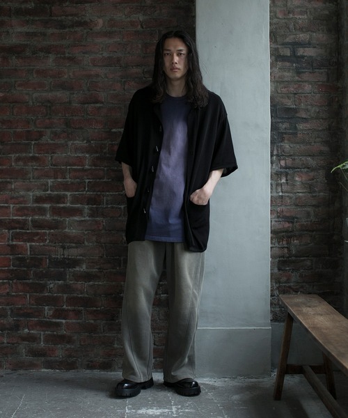 aimoha(アイモハ)の「【aimoha neo】GRADIENT WASHING WIDE SWEAT PANTS(サイズ0.1.2.3)(スウェットパンツ・メンズ・ダークベージュ/ブラック・1/2/0/3)」の9枚目の写真