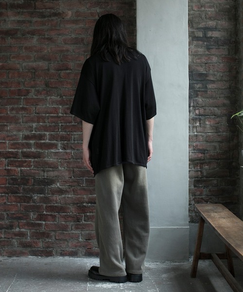 aimoha(アイモハ)の「【aimoha neo】GRADIENT WASHING WIDE SWEAT PANTS(サイズ0.1.2.3)(スウェットパンツ・メンズ・ダークベージュ/ブラック・1/2/0/3)」の11枚目の写真