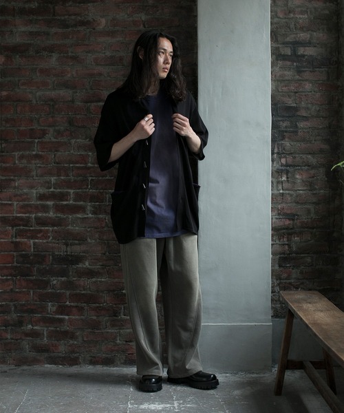aimoha(アイモハ)の「【aimoha neo】GRADIENT WASHING WIDE SWEAT PANTS(サイズ0.1.2.3)(スウェットパンツ・メンズ・ダークベージュ/ブラック・1/2/0/3)」の12枚目の写真