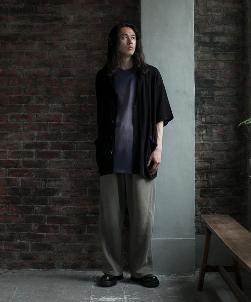 aimoha(アイモハ)の「【aimoha neo】GRADIENT WASHING WIDE SWEAT PANTS(サイズ0.1.2.3)(スウェットパンツ・メンズ・ダークベージュ/ブラック・1/2/0/3)」の14枚目の写真