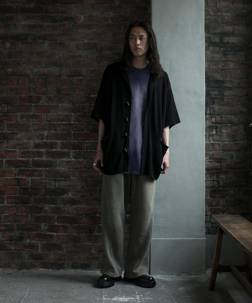 aimoha(アイモハ)の「【aimoha neo】GRADIENT WASHING WIDE SWEAT PANTS(サイズ0.1.2.3)(スウェットパンツ・メンズ・ダークベージュ/ブラック・1/2/0/3)」の15枚目の写真