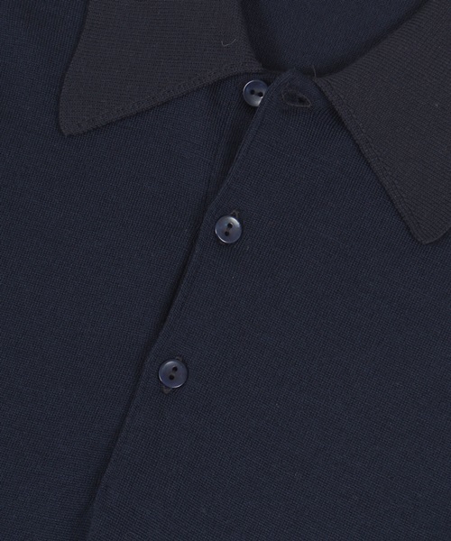 JOHN SMEDLEY ISIS ジョンスメドレー ポロ アイシス ネイビー JOHN SMEDLEY(ジョンスメドレー)BIG SIZE ISIS(アイシス) ビッグ