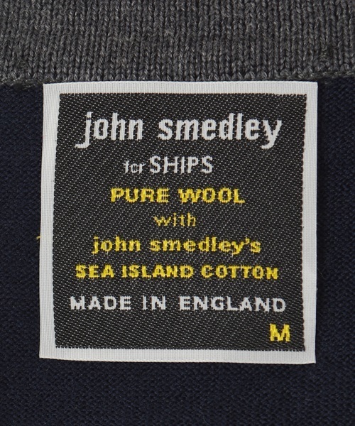 JOHN SMEDLEY ネイビーポロシャツ　isis JOHN SMEDLEY ジョンスメドレー ニットポロシャツ/ISIS シー