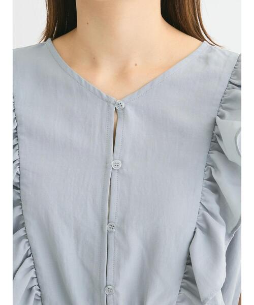 Sugar spoon(シュガースプーン)の「・SUGAR SPOON 2wayペプラムブラウス(シャツ/ブラウス・レディース・グリーン系その他3/サックスブルー/オフホワイト/ブラック・FREE)」の15枚目の写真