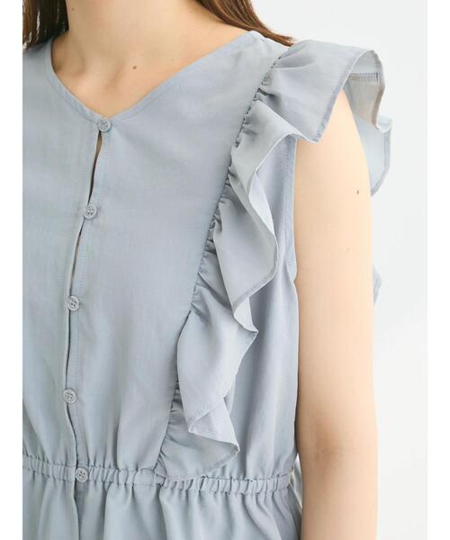 Sugar spoon(シュガースプーン)の「・SUGAR SPOON 2wayペプラムブラウス(シャツ/ブラウス・レディース・グリーン系その他3/サックスブルー/オフホワイト/ブラック・FREE)」の16枚目の写真