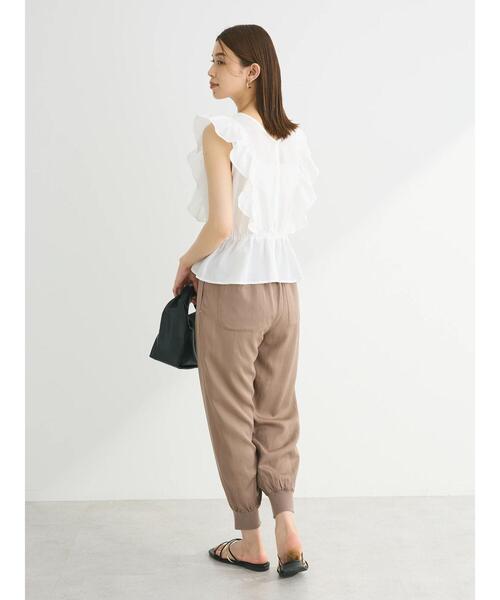 Sugar spoon(シュガースプーン)の「・SUGAR SPOON 2wayペプラムブラウス(シャツ/ブラウス・レディース・グリーン系その他3/サックスブルー/オフホワイト/ブラック・FREE)」の19枚目の写真