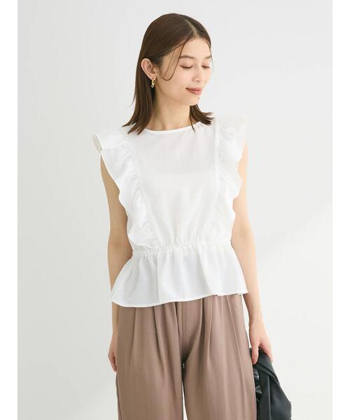 Sugar spoon(シュガースプーン)の「・SUGAR SPOON 2wayペプラムブラウス(シャツ/ブラウス・レディース・グリーン系その他3/サックスブルー/オフホワイト/ブラック・FREE)」の20枚目の写真