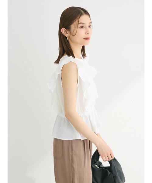 Sugar spoon(シュガースプーン)の「・SUGAR SPOON 2wayペプラムブラウス(シャツ/ブラウス・レディース・グリーン系その他3/サックスブルー/オフホワイト/ブラック・FREE)」の21枚目の写真