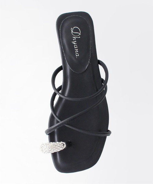 Dhyana.（ディアナドット）の「【Dhyana.】ビジュートングサンダル（サンダル・レディース・ベージュ/ブラック・22.5cm/23.5cm/24.5cm）」の7枚目の写真