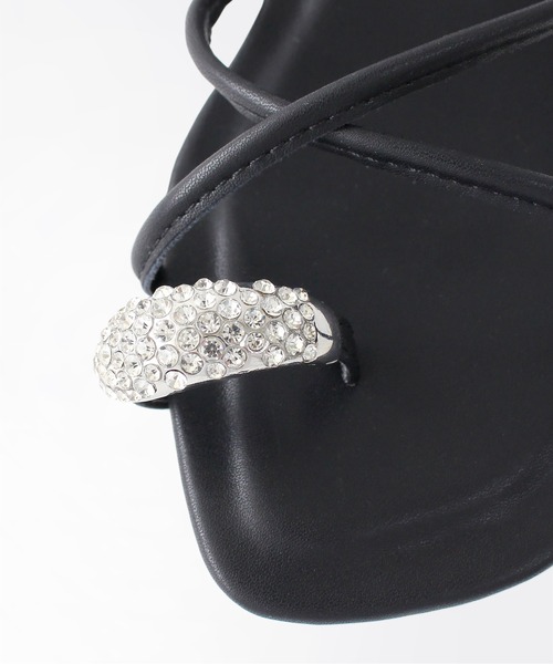 Dhyana.（ディアナドット）の「【Dhyana.】ビジュートングサンダル（サンダル・レディース・ベージュ/ブラック・22.5cm/23.5cm/24.5cm）」の9枚目の写真