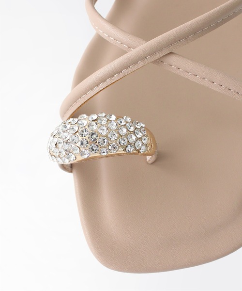 Dhyana.（ディアナドット）の「【Dhyana.】ビジュートングサンダル（サンダル・レディース・ベージュ/ブラック・22.5cm/23.5cm/24.5cm）」の10枚目の写真