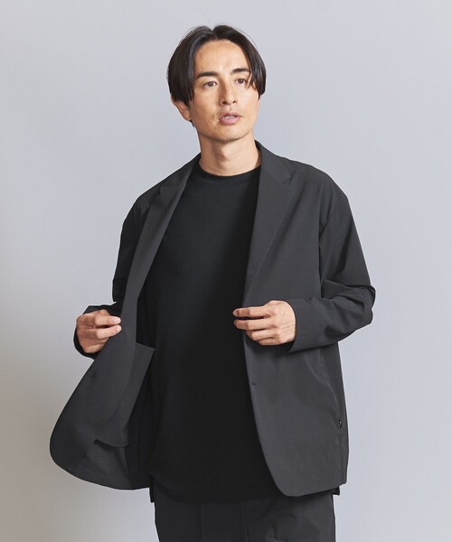 超高級★美品◎BY 360° MASTER リラックス2ボタンジャケット　黒 BEAUTY&YOUTH UNITED ARROWS（ビューティーアンドユースユナイテッド