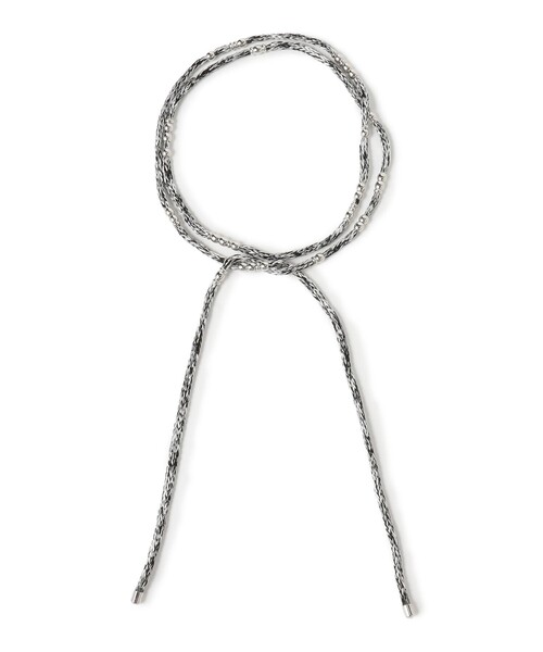 Ray BEAMS(レイビームス)の「メタル ボール シルクコード ネックレス(ネックレス・レディース・ブラック/ラベンダー・ONE SIZE)」の16枚目の写真