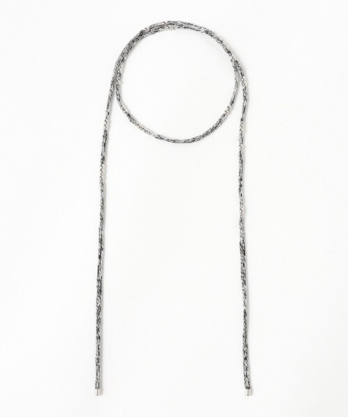 Ray BEAMS(レイビームス)の「メタル ボール シルクコード ネックレス(ネックレス・レディース・ブラック/ラベンダー・ONE SIZE)」の3枚目の写真