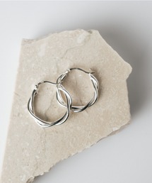 Aura | [aura/オーラ] TWIST HOOP シルバーピアス(ピアス（両耳用）)